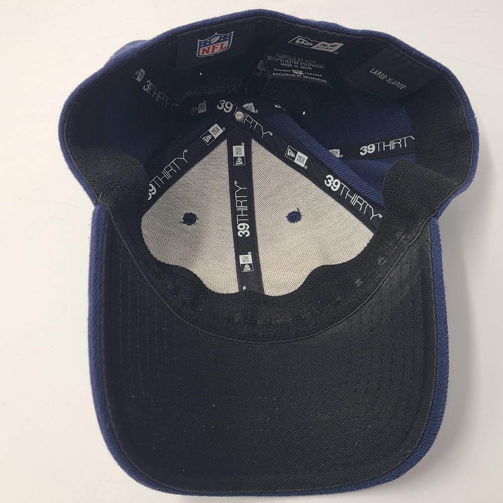 Denver Broncos Hat Fitted L-XL New Era 39Thirty‎ Blue NFL Football Logo Flex Men - Picture 9 of 12